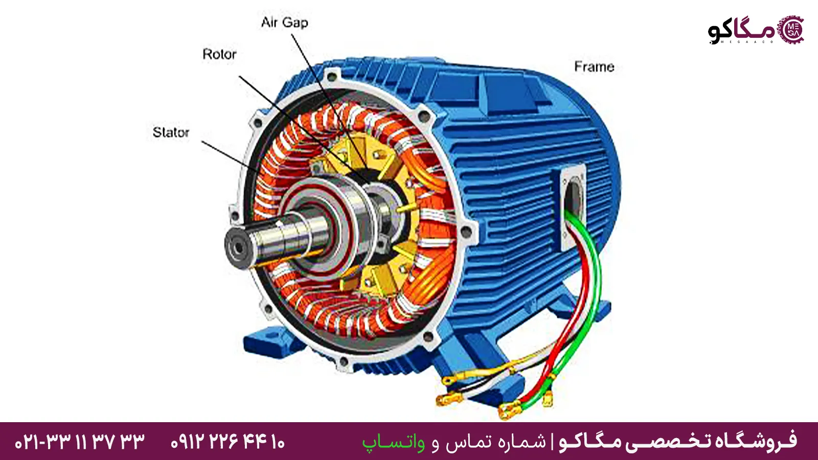 الکتروموتور وگ weg چگونه کار میکند و چه اجزایی دارد